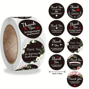 500pcs Thank You Stickers
